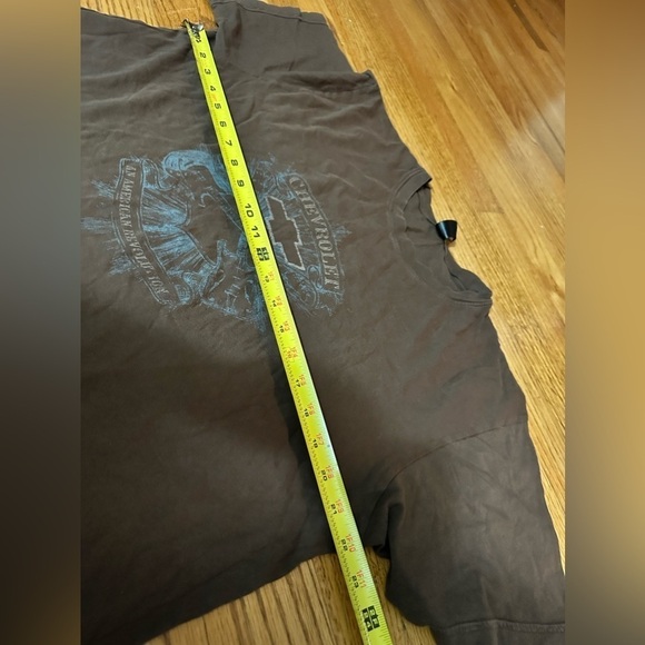 Chevrolet An American Revolution T-Shirt Size X-Large Brown Guitar Music Graphic - Picture 8 of 9